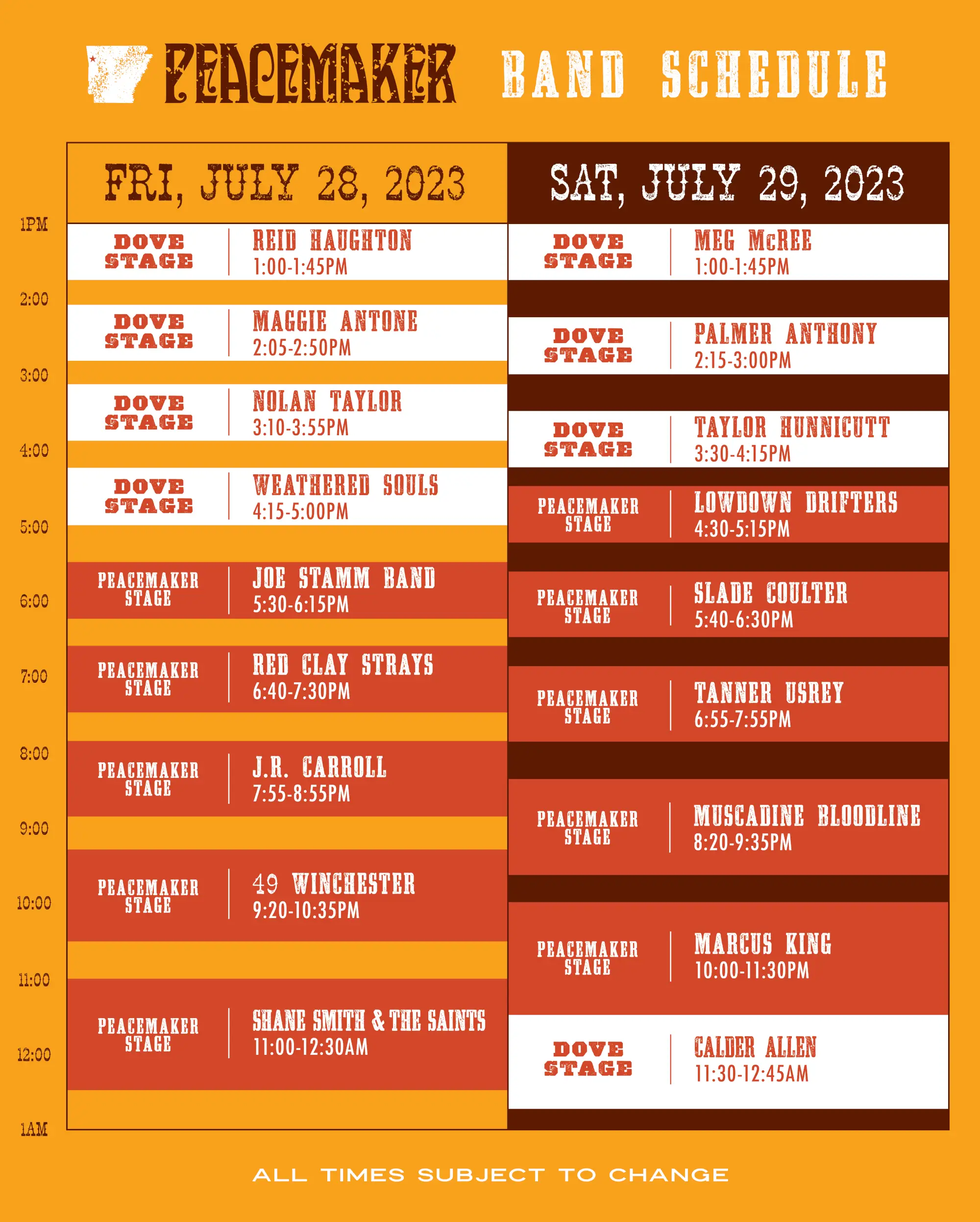 Festival Schedule